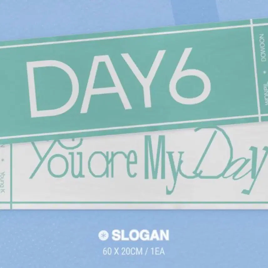 [BUNJANG] Day6 6th Generation Slogan / 데이식스 6기 슬로건