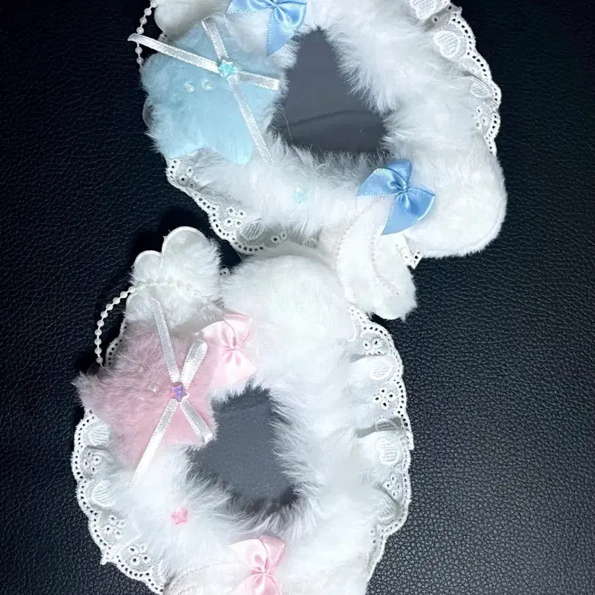 [BUNJANG] Layla Lace Top Loader Holder Blue Pink / 포카 레이스 탑꾸 탑로더 블루 핑크
