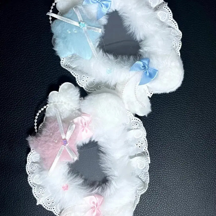[BUNJANG] Layla Lace Top Loader Holder Blue Pink / 포카 레이스 탑꾸 탑로더 블루 핑크
