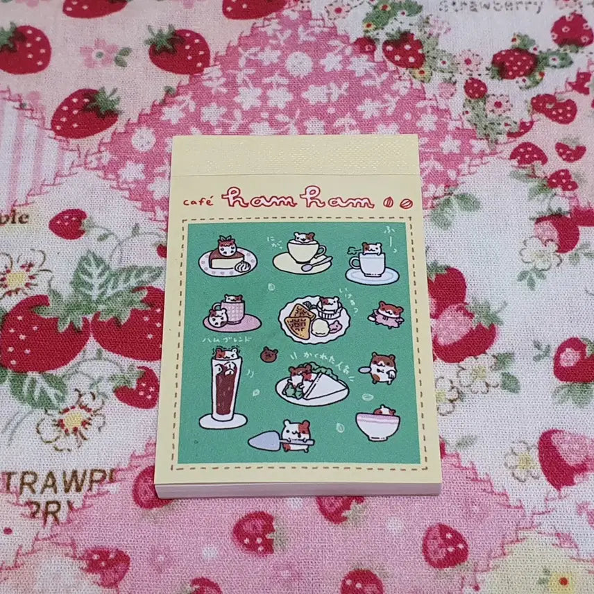 [BUNJANG] Heisei Era Hamster Mini Memo Pad / 고전 헤이세이 카페 햄스터 미니 메모지