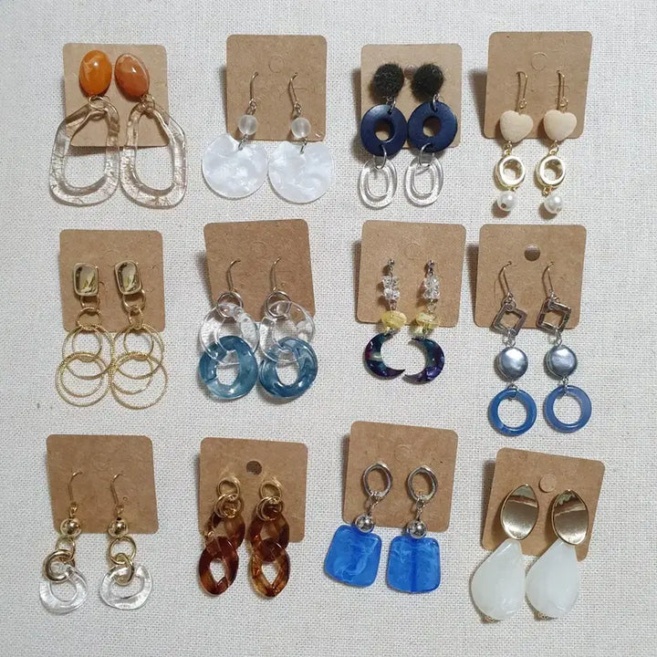 [BUNJANG] Set of 12 Earrings / 귀걸이 12개 일괄