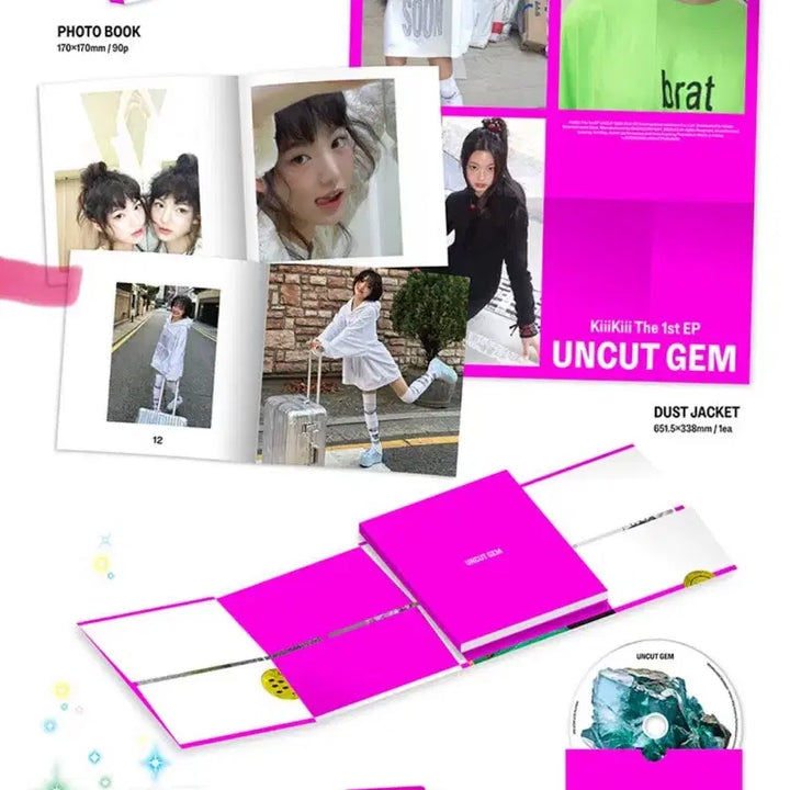 [BUNJANG] Kiki Uncut Gem Photobook Sealed Album Photocard / 키키 언컷젬 포토북 미개봉 앨범 포카 양도