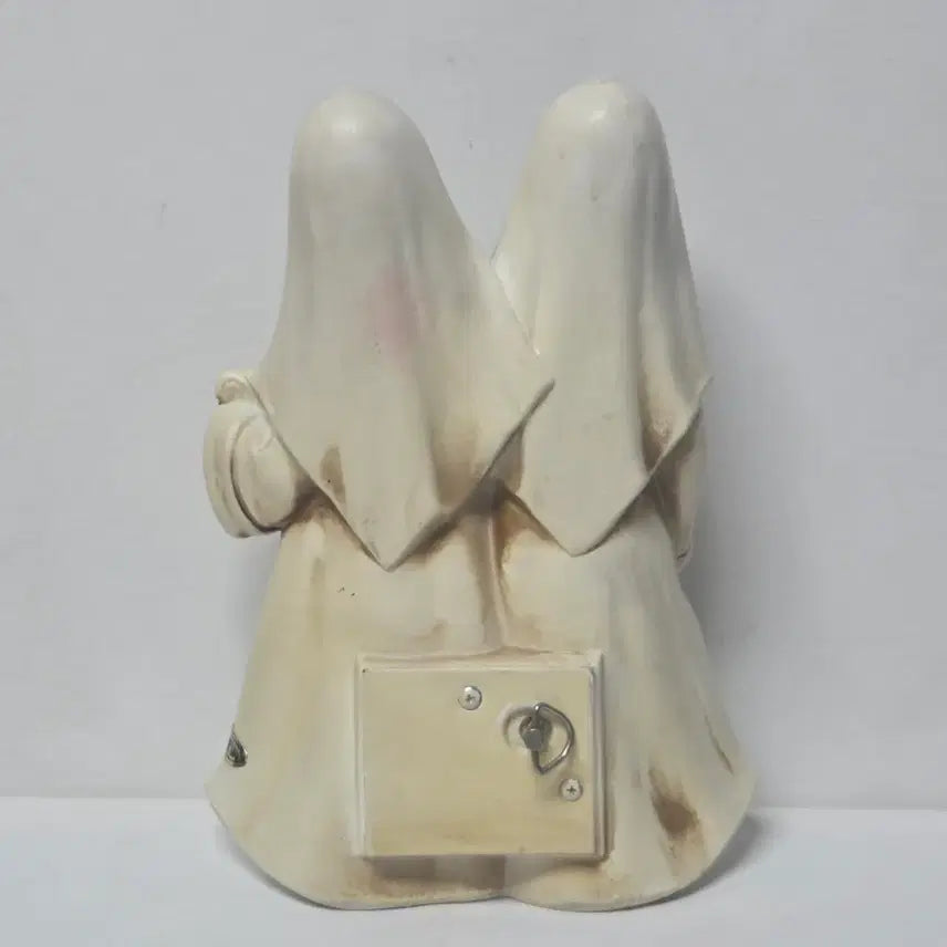 [BUNJANG] 1970s Antique Nun Music Box Figurine - Catholic Nuns &amp; Madonna / 앤틱 70년대 수녀님 오르골 일본 가톨릭 수녀님 성모마리아 피규어