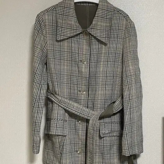 [SOLD OUT] FRONTRROW X RECTO 체크 트렌치코트