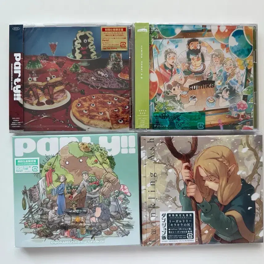 [BUNJANG] Dungeon Meshi OST Limited Edition CD Set (Sealed, Includes Special Gifts) / 특전포함)던전밥 ost cd 앨범 미개봉 4종 한정판