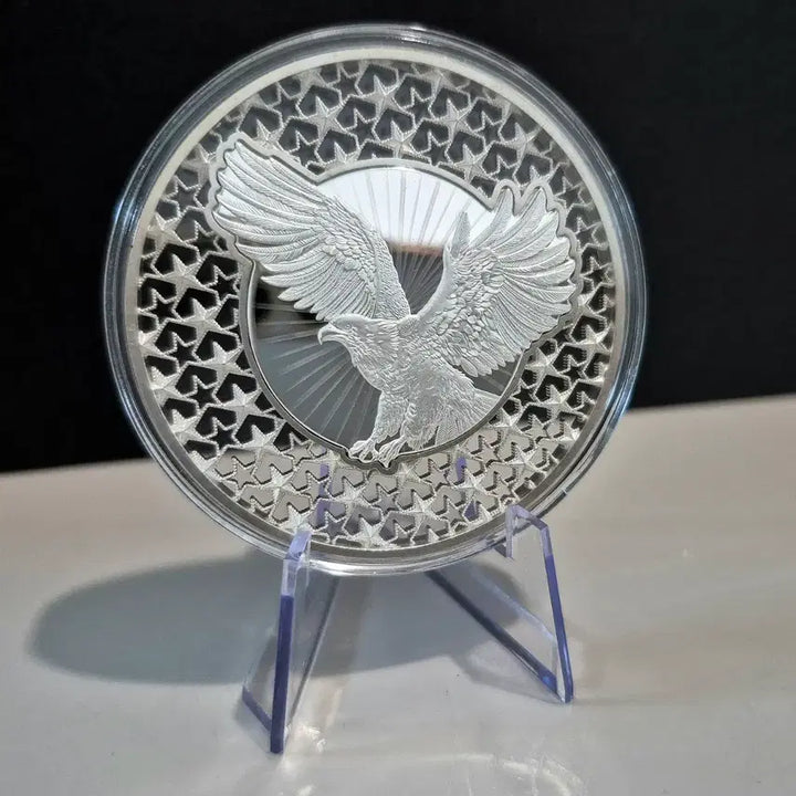 [BUNJANG] American Eagle 2oz Silver Coin (Limited Edition, Filigree &amp; Hologram) / 한정판) 아메리칸이글 필리그리 홀로그램 2온스 은화