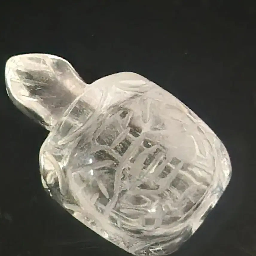 [BUNJANG] Carved Crystal Lucky Turtle Chinese Antique / 수정 조각  복 거북이        중국도자기