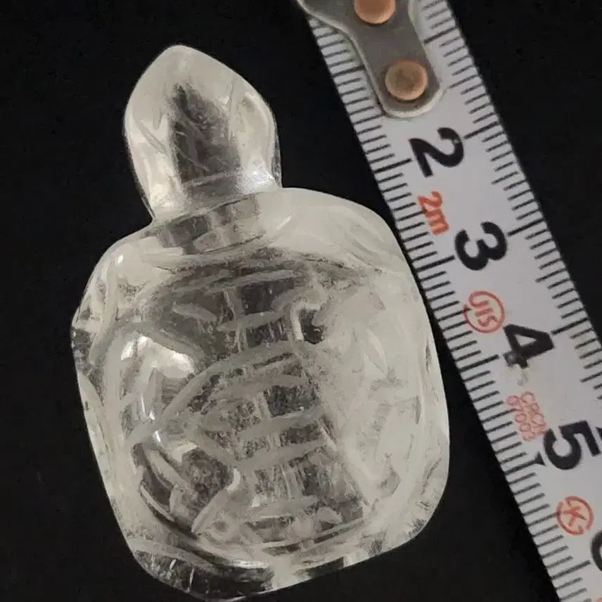 [BUNJANG] Carved Crystal Fortune Turtle Chinese Ceramic / 수정 조각  복 거북이        중국도자기