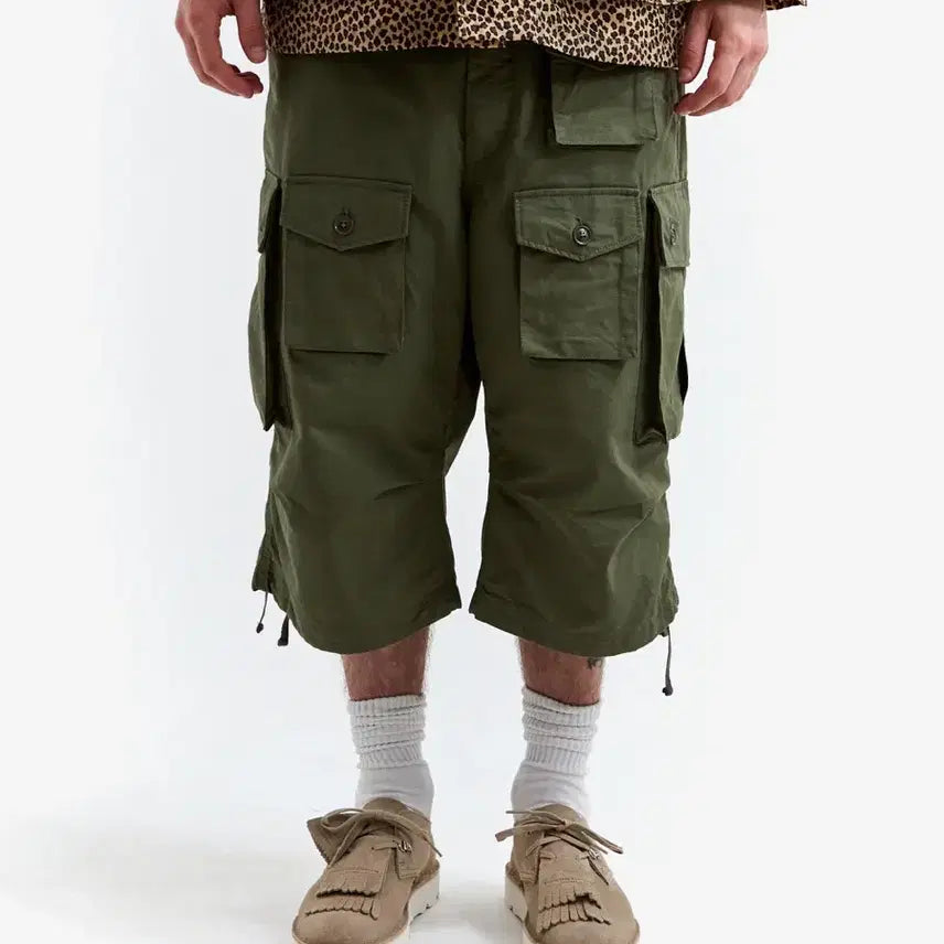 [SOLD OUT] [M] 엔지니어드 가먼츠 카고 쇼츠 카키