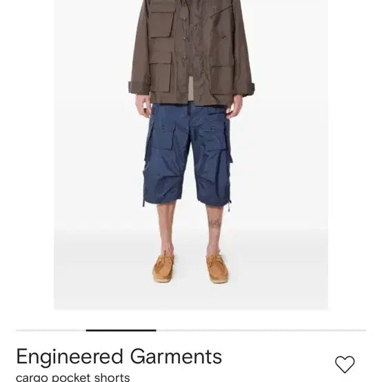 [SOLD OUT] [M] 엔지니어드 가먼츠 나일론 카고 쇼츠 네이비