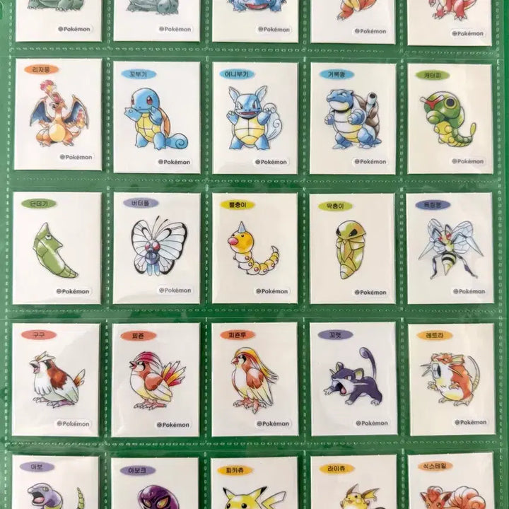 [BUNJANG] Pokemon 30th Anniversary Artwork Tteu-bbbo-ssseul Stickers / 포켓몬 30주년 기념  아트워크 띠부씰