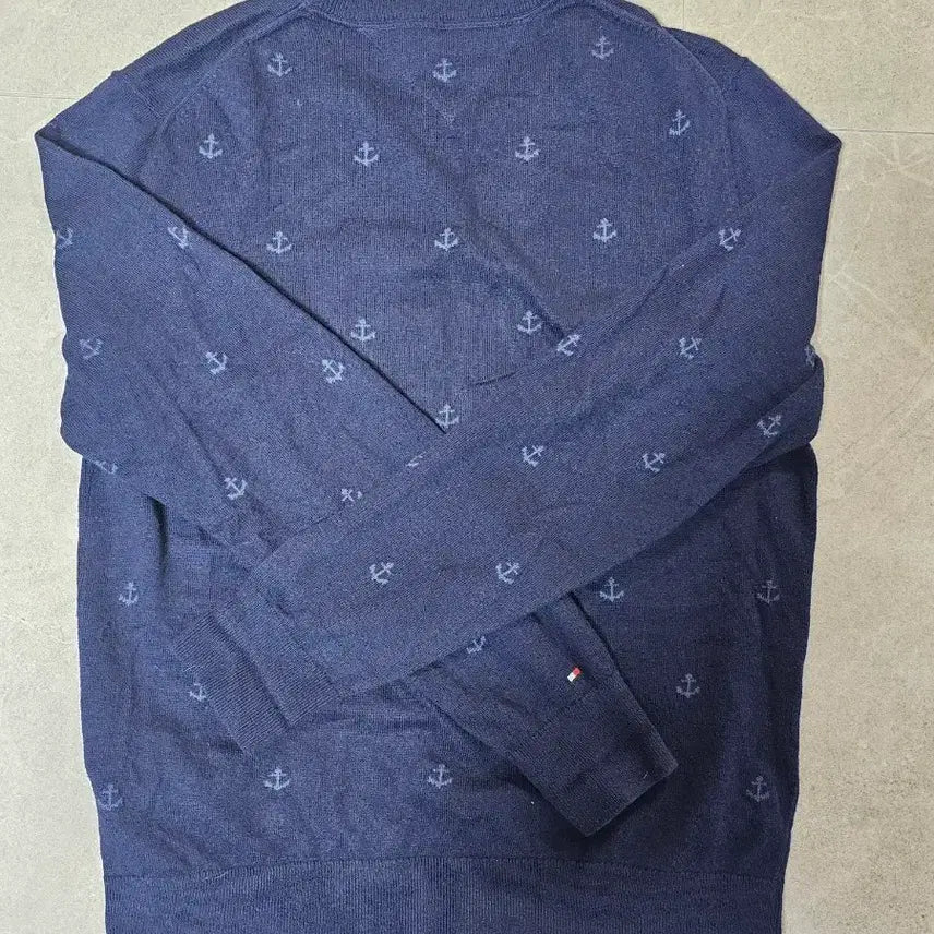 [BUNJANG] Tommy Hilfiger Anchor Pattern Knit Sweater M / 타미힐피거 앵커 패턴 니트 M