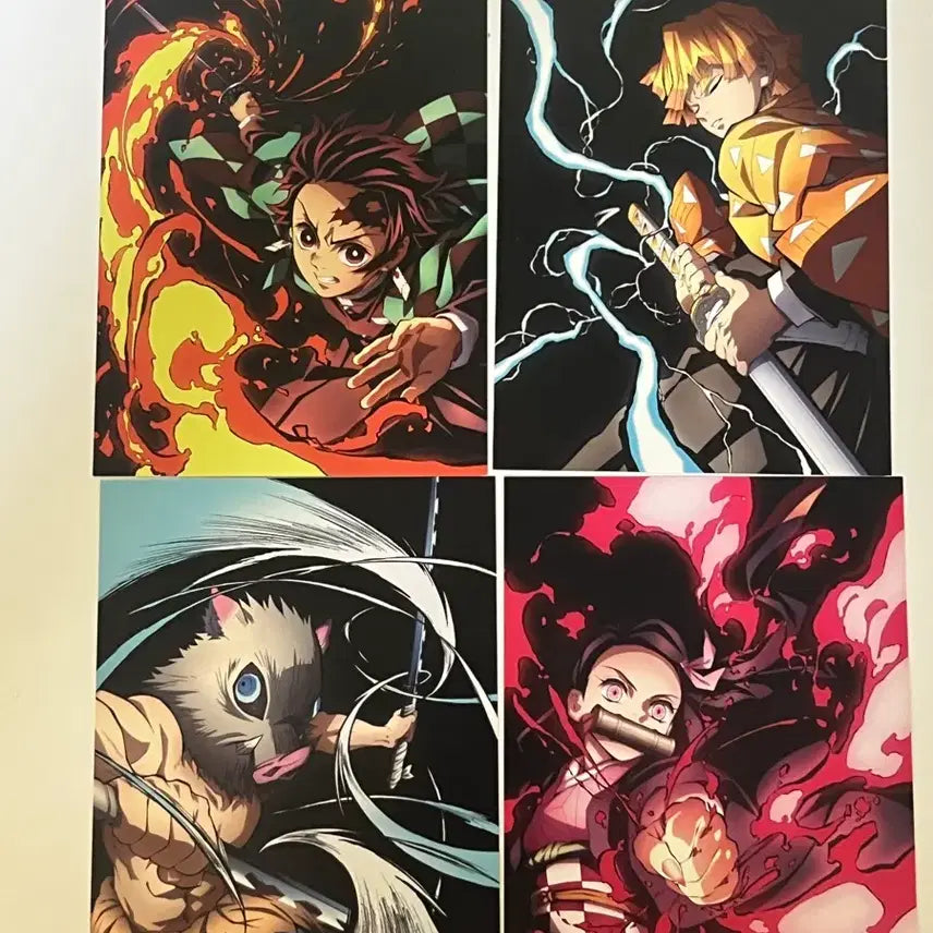 [BUNJANG] Demon Slayer: Kimetsu no Yaiba Full Focus Postcard Set - Tanjiro, Nezuko, Zenitsu, Inosuke / 귀멸의칼날 전집중전 엽서 탄지로 네즈코 젠이츠 이노스케