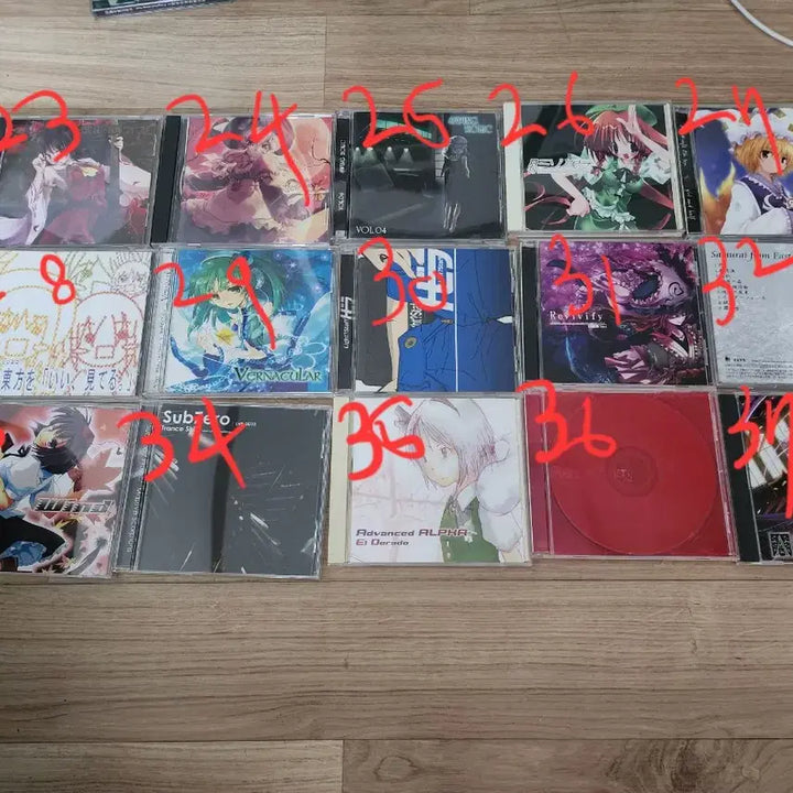 [BUNJANG] Touhou Project Doujin Music CD Bundle / (급전-일괄25만,개별)동인 동방 프로젝트 앨범 CD 70장