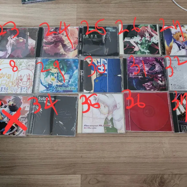 [BUNJANG] Touhou Project Doujin Music CD Bundle / (급전-일괄25만,개별)동인 동방 프로젝트 앨범 CD 70장