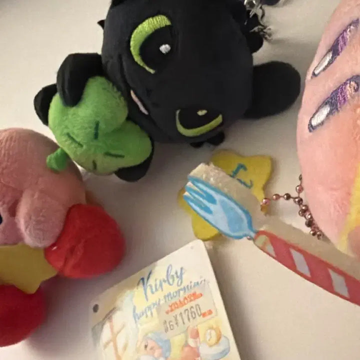 [BUNJANG] Kirby Plush Set with Toothless Keychain Bonus / 커비 정품 인형 일괄 만원 (투슬리스 인형 덤)