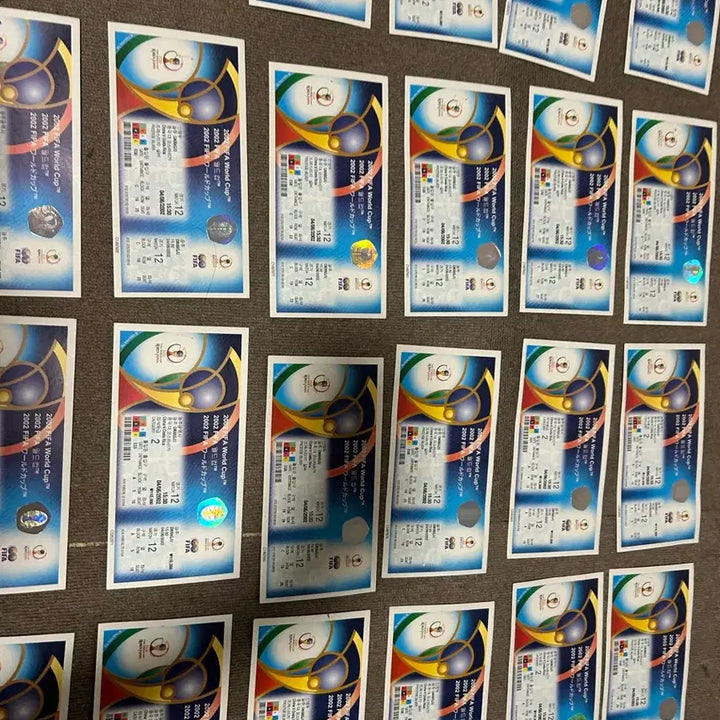 [BUNJANG] 2002 FIFA World Cup Unused Ticket Bundle (58 tickets) / 2002 월드컵 미사용 티켓 58장 일괄 판매 (인테리어/레트로 소품추천