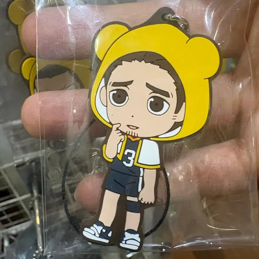 [BUNJANG] Haikyuu!! Azumane Asahi Bearbrick Rubber Strap / 하이큐 아사히 베어브릭 러버 스트랩