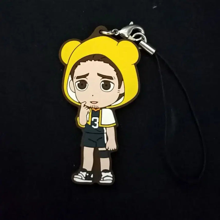 [BUNJANG] Haikyuu!! Azumane Asahi Bearbrick Rubber Strap / 하이큐 아사히 베어브릭 러버 스트랩