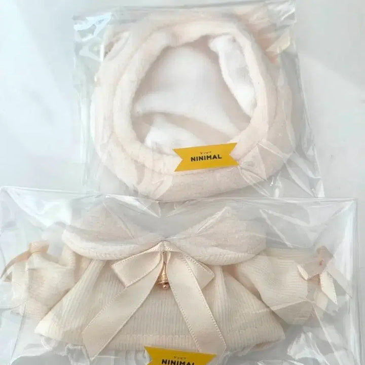 [BUNJANG] Ninimal Fluffy Cat Set Cream 10cm / 니니멀 플러피캣 세트 크림 10cm 원가양도