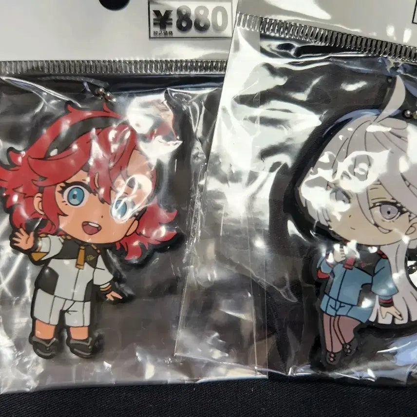 [BUNJANG] Mobile Suit Gundam: The Witch from Mercury Suletta Mercury &amp; Miorine Rembran Rubber Strap / 수성의마녀 슬레타 미오리네 러버스트랩
