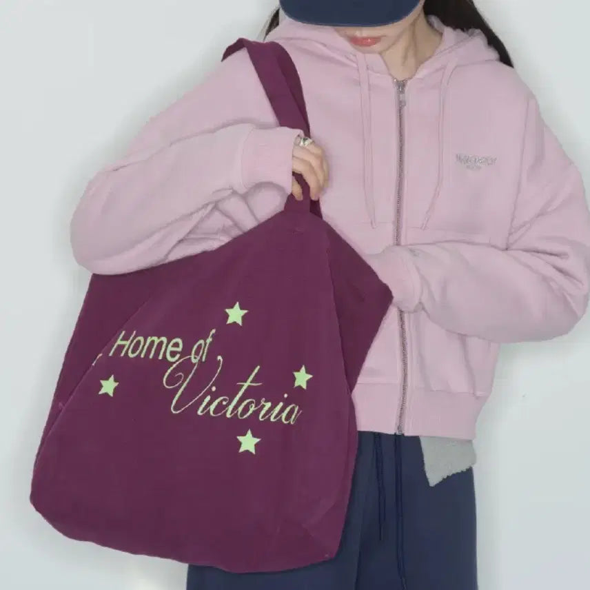 [BUNJANG] Homebodythings Purple Eco Bag / 퍼플 컬러 보라 에코백 홈바디띵즈