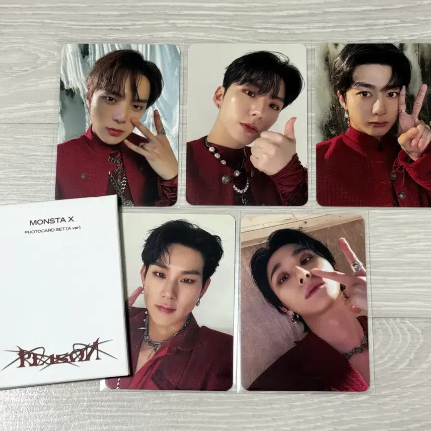 [BUNJANG] Monsta X Reason Pop-up Photocard Set A / 몬스타엑스 reason 리즌 팝업 포카 세트 A