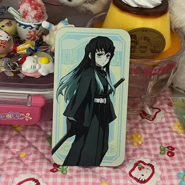 [BUNJANG] Demon Slayer Muichiro Tokito Slide Tin Case / 무이치로 슬라이드 틴케이스 미니 소품 케이스 귀멸의칼날 보관함 귀칼