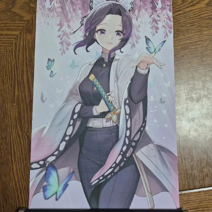 [BUNJANG] Kimetsu no Yaiba Shinobu Kocho Wall Scroll / 비공굿 귀멸의 칼날 귀칼 코쵸우 시노부 족자봉