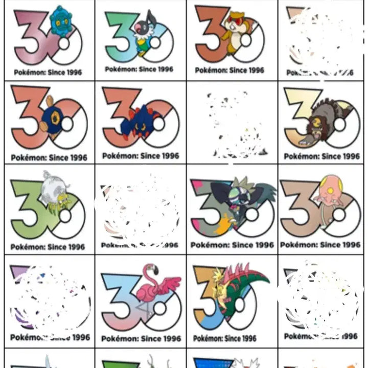 [BUNJANG] Pokemon 30th Anniversary Sticker Collection / 포켓몬 30주년 기념 스티커 판매