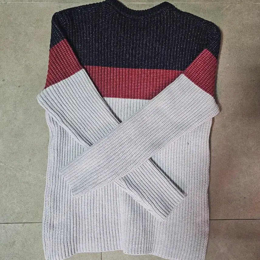 [BUNJANG] ZARA MAN Color Block Knit / 자라 ZARA MAN 컬러블록 니트