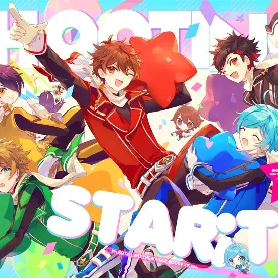 [BUNJANG] Ensemble Stars! Yusei Unit Illustrator Book Kanata Aoi, Hajime Shirogane Heart Can Badge Set / 앙스타 서코 유성대 일러북 카나타 하지메 하트 캔뱃지