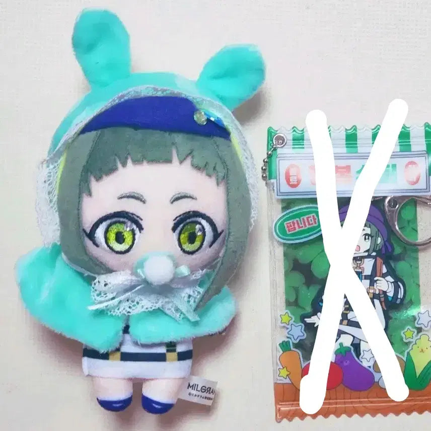 [BUNJANG] Milgram Amane Nui + Keyring Set / 밀그램 아마네 1심 누이 인형옷 세트