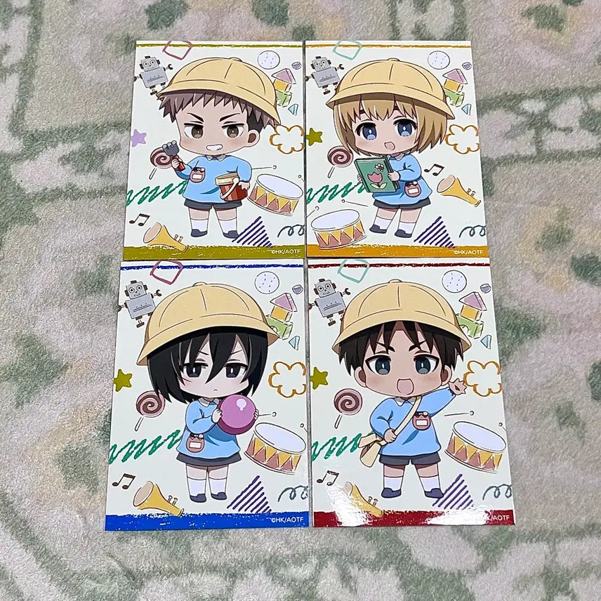 [SOLD OUT] 진격의거인 진격거 유치원 엽서 미카사 아르민 쟝 에렌