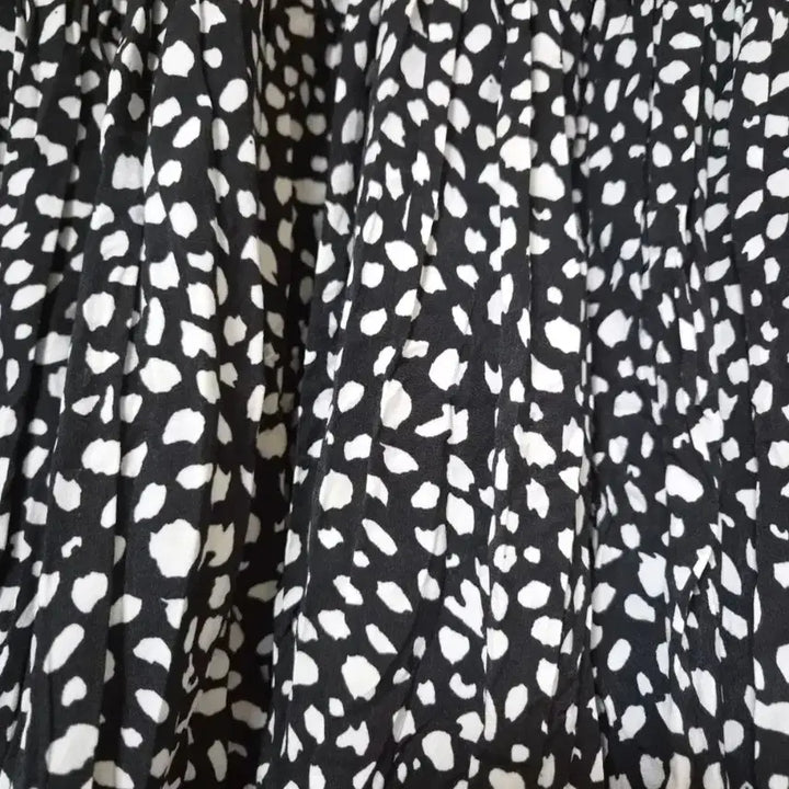 [BUNJANG] White Patterned Long Banding Skirt / 롱 밴딩스커트