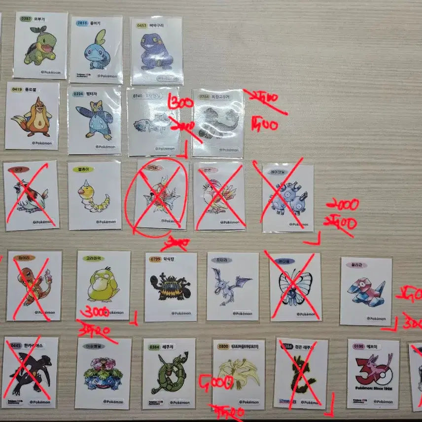 [BUNJANG] Pokemon 30th Anniversary Stickers Collection / 포켓몬 30주년 띠부씰