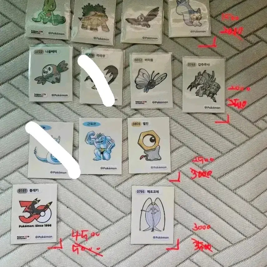 [BUNJANG] Pokemon 30th Anniversary Stickers Collection / 포켓몬 30주년 띠부씰