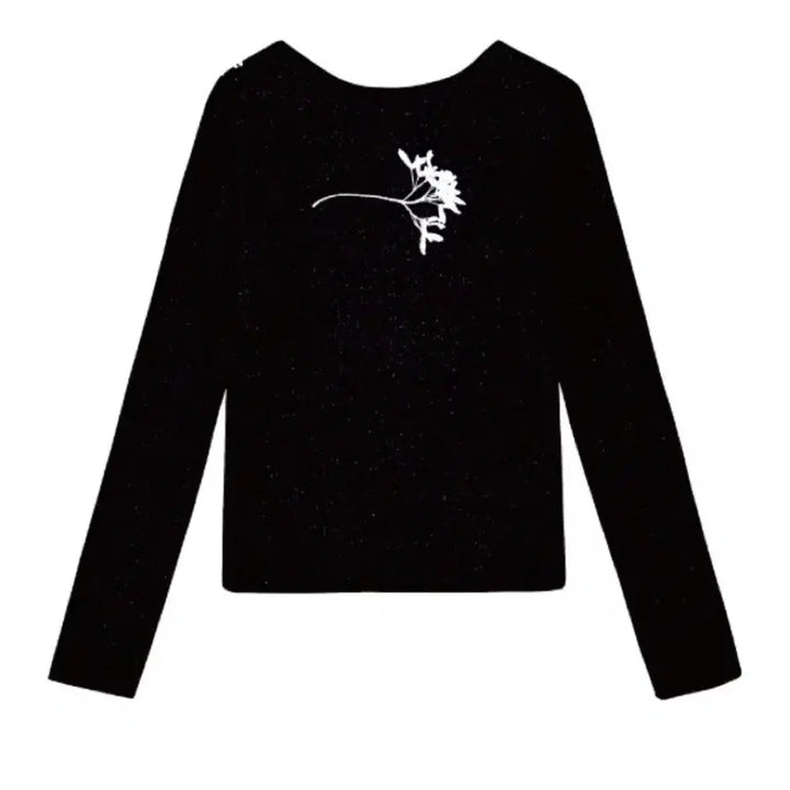 [BUNJANG] Fragfarm Butterfly Butterfly Scarf Long Sleeve T-shirt / 프레그팜 나비바늘꽃 스카프 롱슬리브 티셔츠