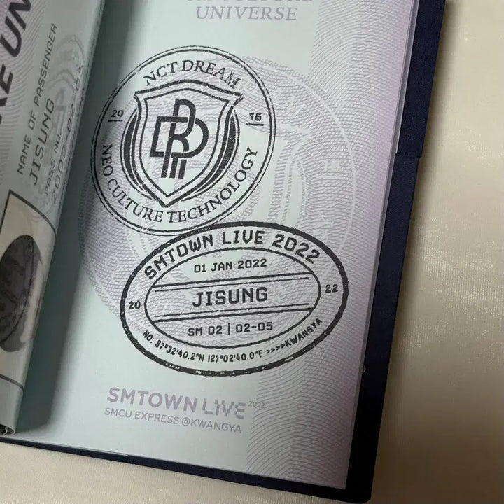[BUNJANG] NCT Dream Jisung SMCU Kwangya Passport Set / 엔시티드림 지성 smcu 광야 여권 세트