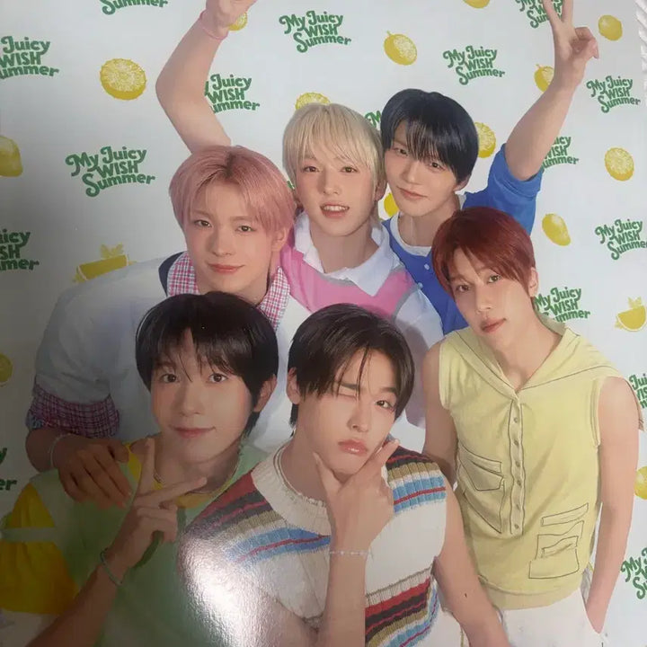 [BUNJANG] NCT NCT WISH Mega Coffee Summer Poster / [새상품] 메가커피 NCT 한정판 엔시티 엔위시 여름 포스터