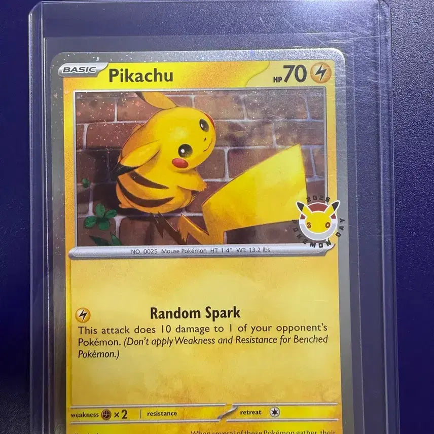[BUNJANG] Pokemon 30th Anniversary Pikachu Card / 북미 30주년 피카츄