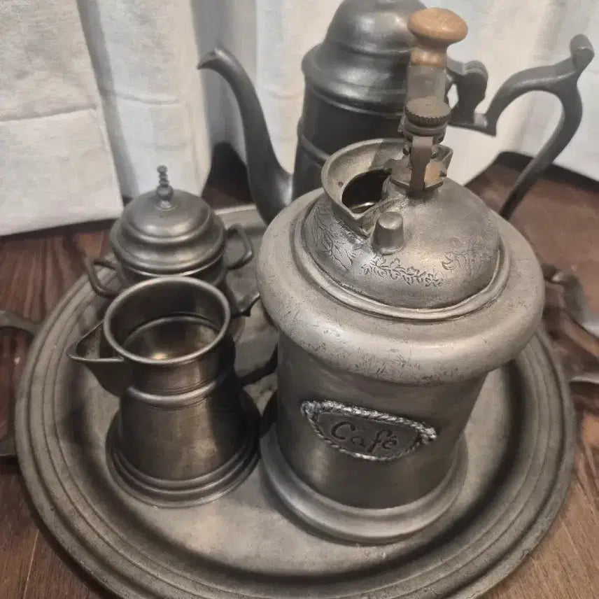 [BUNJANG] Italian Antique Pewter Set / 이태리 엔틱 주석세트