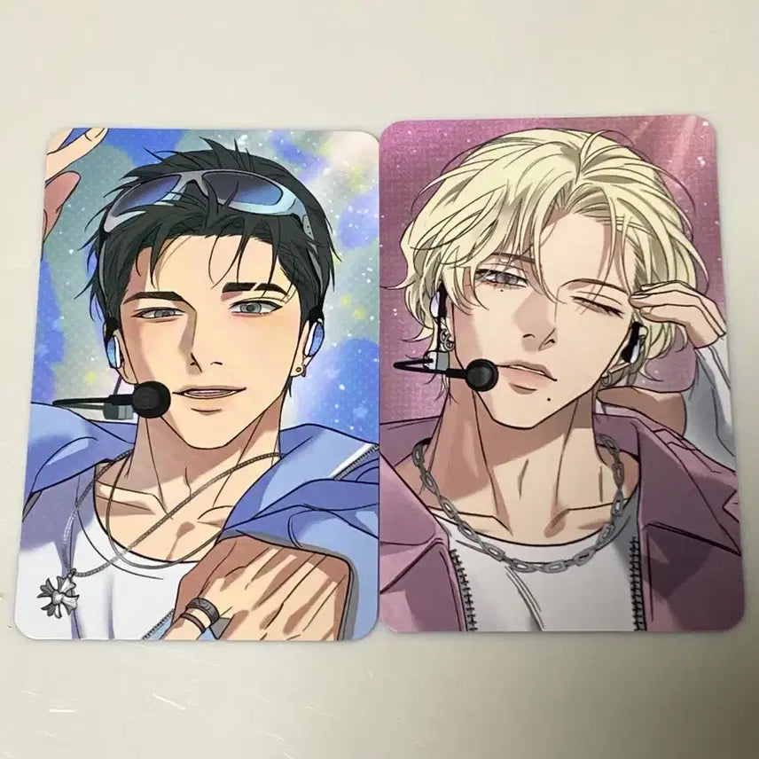 [BUNJANG] Lezhin Sparkles Backlight Han Seoin Baek Youngwoon Photocard / lezhin 레진 포카 스파클즈 백라이트 한서인 백영운
