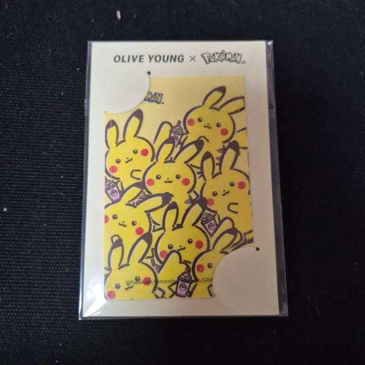 [BUNJANG] Olive Young Delight Pokemon Pikachu Card Cover Sticker (Sealed) / [미개봉] 올리브영 딜라이트 포켓몬스터 카드 커버 스티커 피카츄