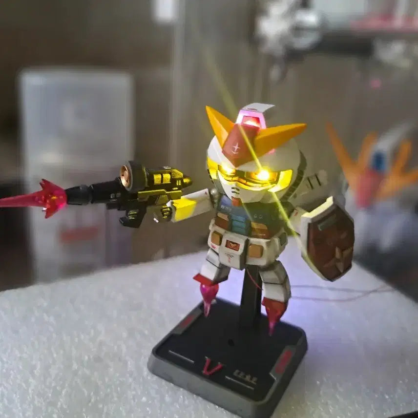 [BUNJANG] First Gundam Fully Painted Model Kit with LED Modifications / 프라모델 퍼스트 건담 풀도색, LED 개수작 팝니다