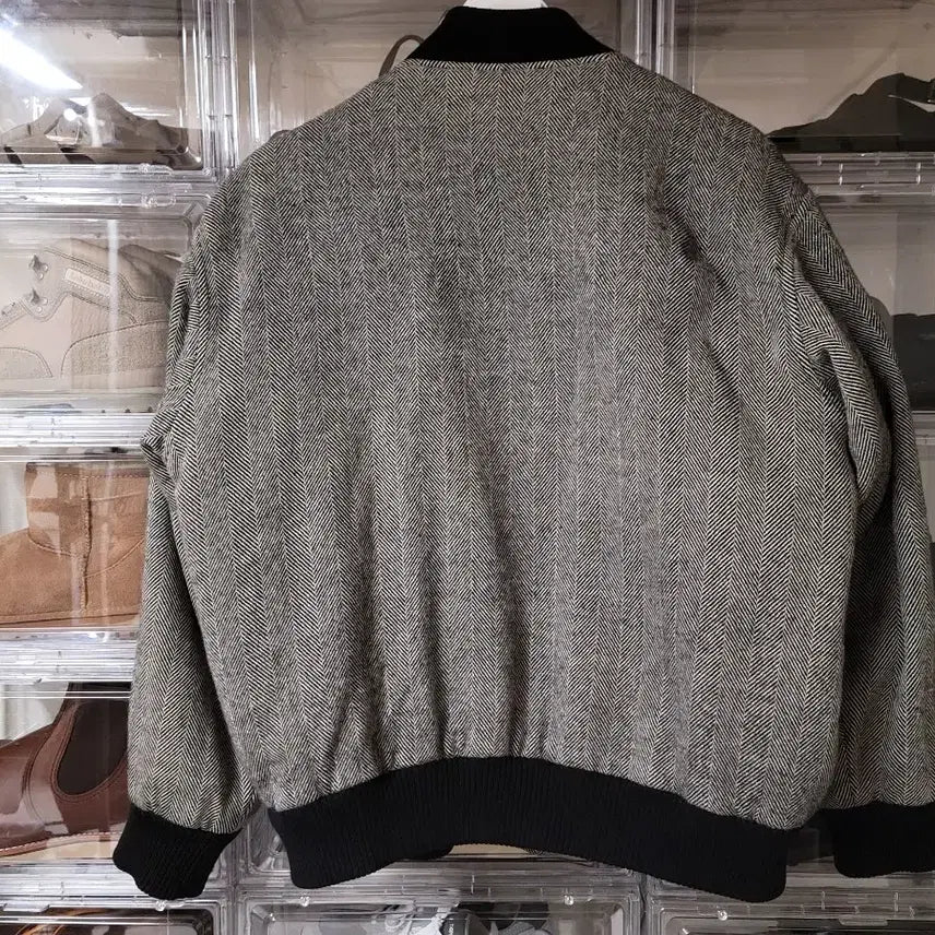 [BUNJANG] Lacoste Vintage Herringbone Blouson / [105] 빈티지 라코스테 헤링본 블루종