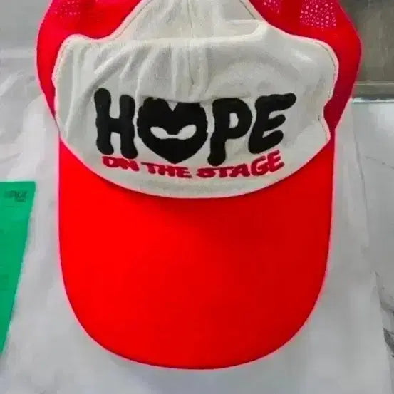 [BUNJANG] BTS J-Hope Red Logo Ball Cap Hat / 새상품) bts 제이홉 볼캡 모자 레드 판매합니다