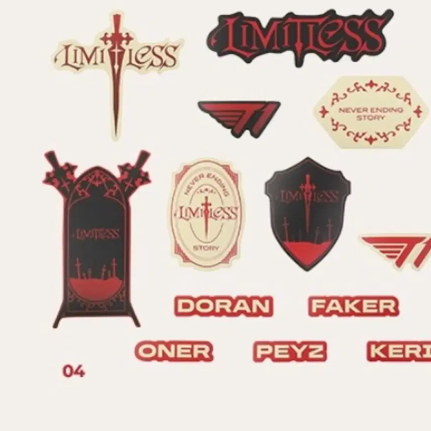 [BUNJANG] T1 Limitless Sticker Set / 미개봉 티원 리밋리스 스티커 T1 limitless sticker