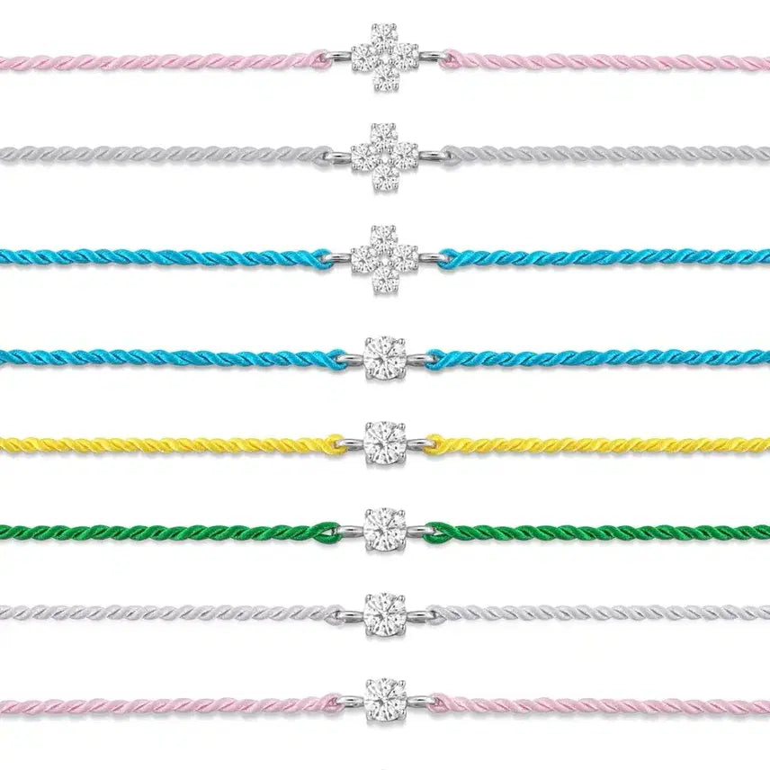 [BUNJANG] Ice Carat Silk Clover Bracelet (S) / 새상품) 아이스볼 팔찌 Ice carat silk bracelet