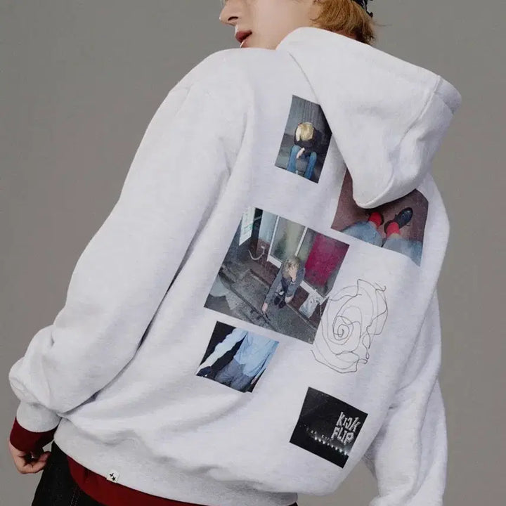 [BUNJANG] Kickflip Donghwa Kabisi Hoodie Black/White / 킥플립 동화 카비시 후드티 black white